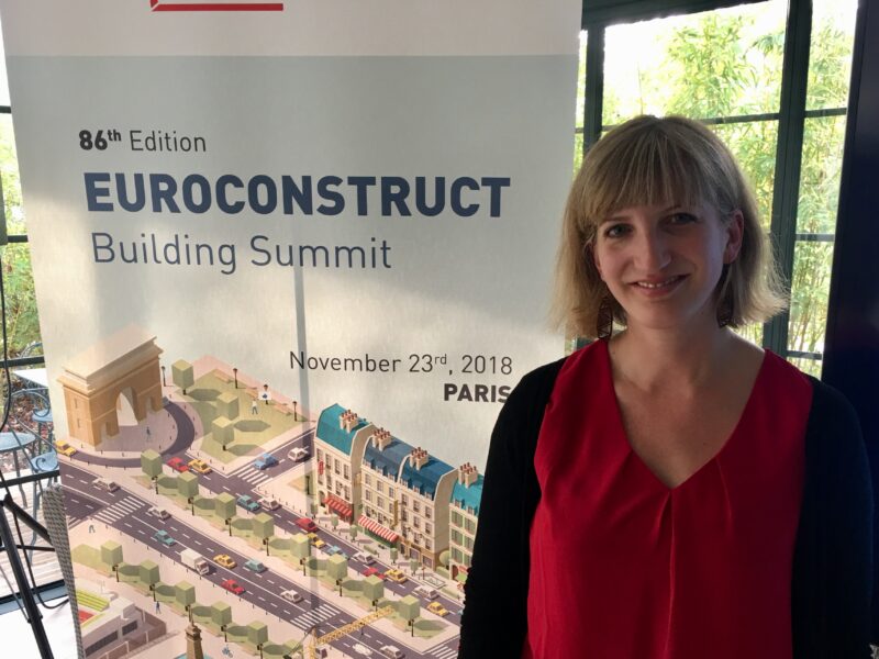 Julia Bachtrögler bei der 86. Euroconstruct-Konferenz