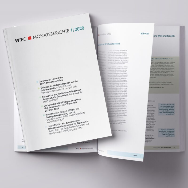 Relaunch of the WIFO-Monatsberichte (Monthly Reports)