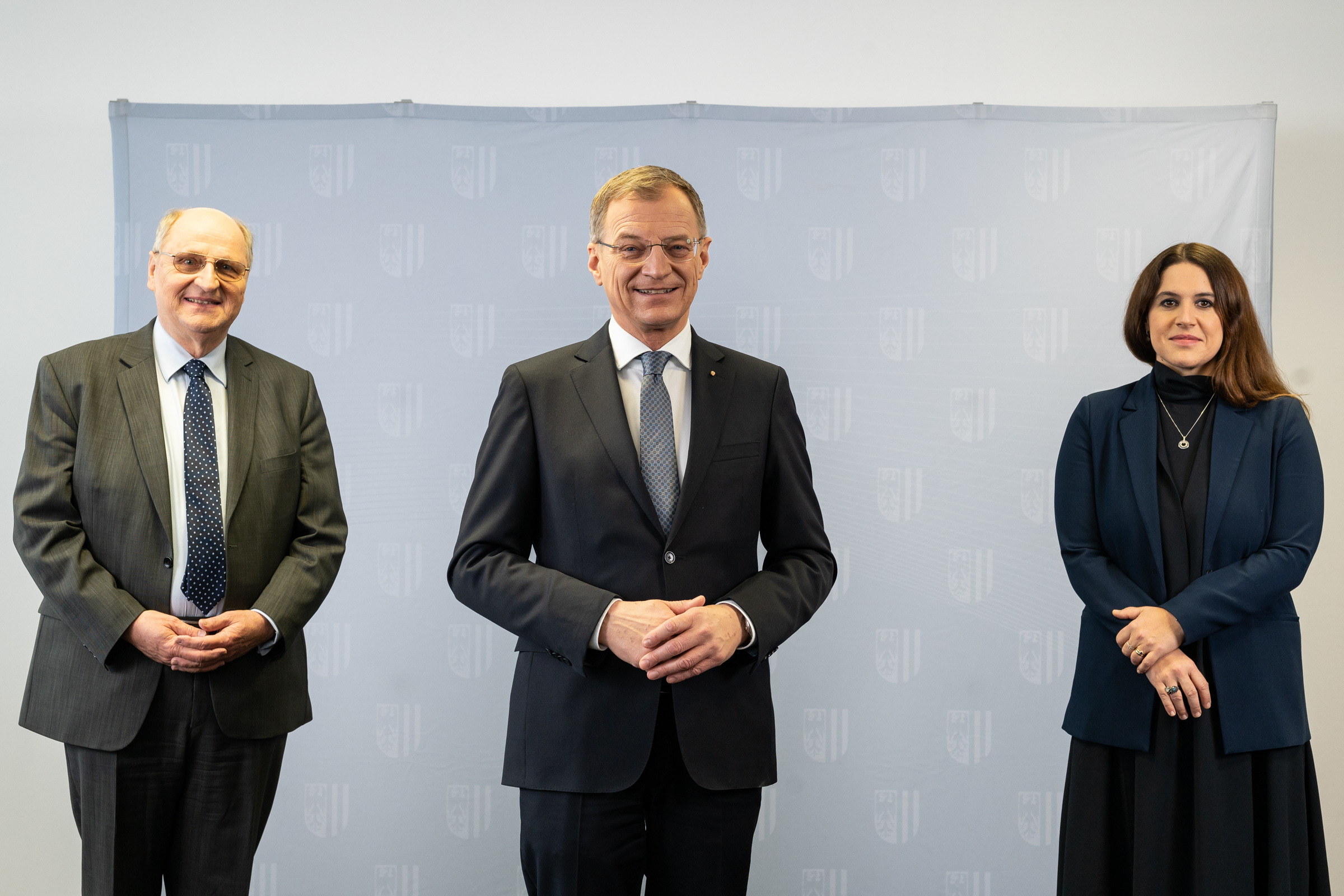 WIFO Director Christoph Badelt, Governor of Upper Austria Thomas Stelzer and EcoAustria Director Monika Köppl-Turyna